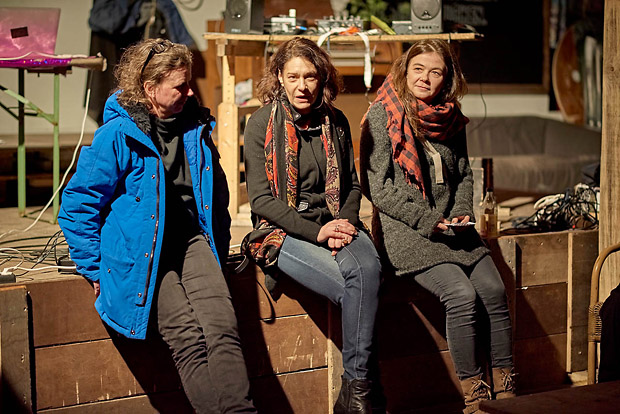 Mo Loschelder & Bettina Wackernagel (curators of HoSF), Bianca Ludewig (founder and coorganizer of Meetup Berlin)