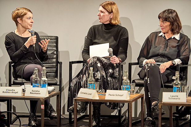 Panel 1: Sandra Naumann, Cornelia Lund (Moderation) & Paula Schopf