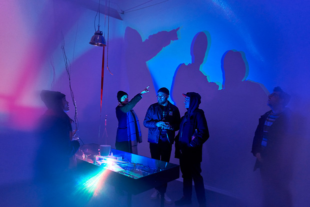 Kanta Horio [JP] – <i>Motorized Theater</i>, Mixed Media, In-Situ Installation, 2019 – <i>Persisting Realities</i>